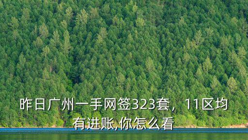 廣州增城網(wǎng)簽一手多少套,昨日廣州一手網(wǎng)簽323套