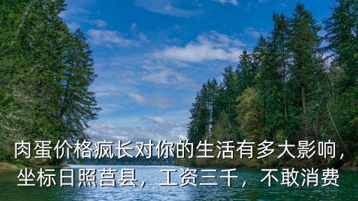 肉蛋價格瘋長對你的生活有多大影響，坐標日照莒縣，工資三千，不敢消費