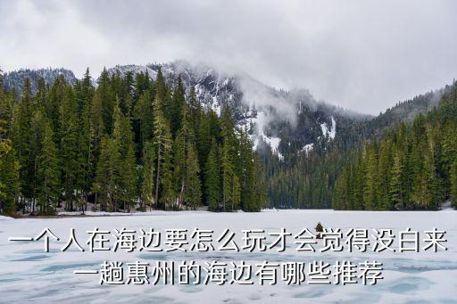一個人在海邊要怎么玩才會覺得沒白來一趟惠州的海邊有哪些推薦