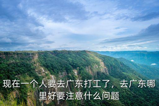 在廣東打工去哪里最賺錢,現在一個人要去廣東打工了