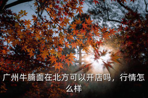 在廣州賣牛腩生意怎么樣,在廣東想擺攤賣牛雜