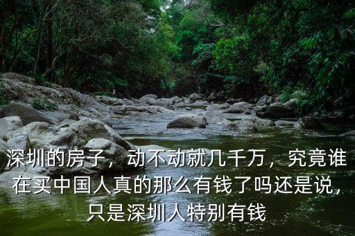 深圳有錢人怎么吸引人,只是深圳人特別有錢
