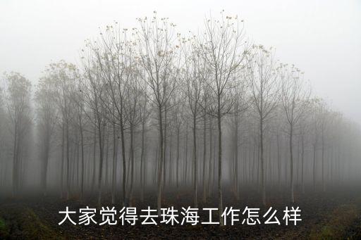 大家覺得去珠海工作怎么樣