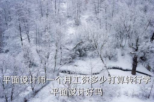 平面設計師一個月工資多少打算轉行學平面設計好嗎