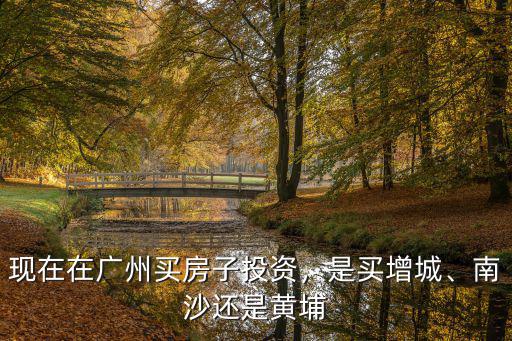 現(xiàn)在在廣州買房子投資，是買增城、南沙還是黃埔