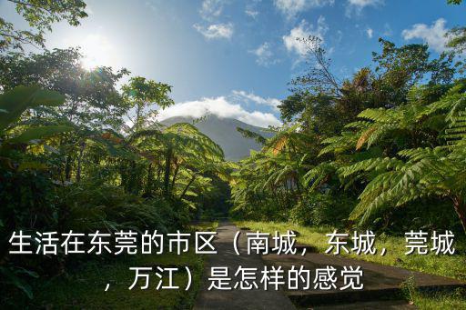 生活在東莞的市區（南城，東城，莞城，萬江）是怎樣的感覺