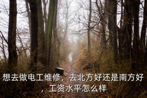 想去做電工維修，去北方好還是南方好，工資水平怎么樣