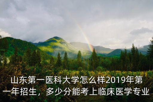山東第一醫(yī)科大學怎么樣2019年第一年招生，多少分能考上臨床醫(yī)學專業(yè)