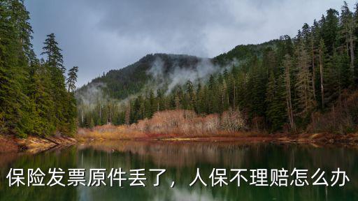 深圳社保發票丟失怎么辦,人保不理賠怎么辦