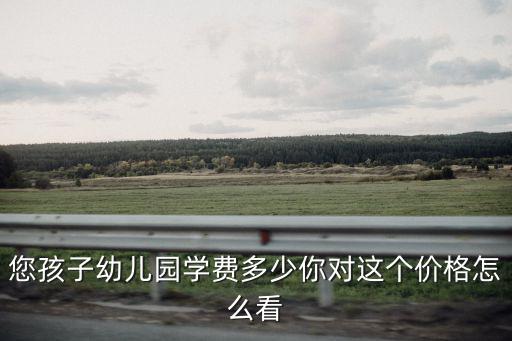 您孩子幼兒園學費多少你對這個價格怎么看