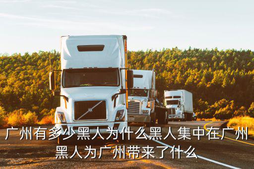 廣東到底多少黑人,廣州有多少黑人