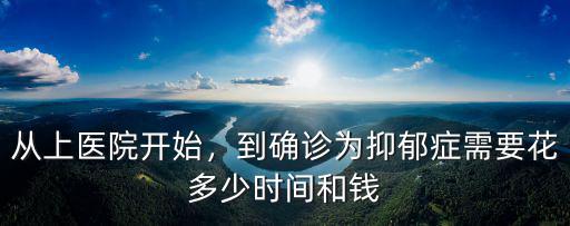從上醫院開始，到確診為抑郁癥需要花多少時間和錢