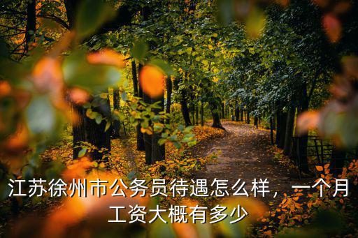 江蘇徐州市公務(wù)員待遇怎么樣，一個月工資大概有多少