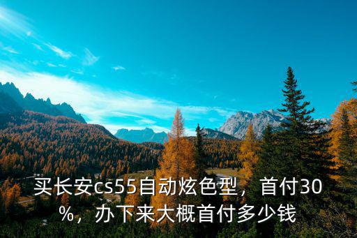 南京新款長安cs55自炫首付多少錢,買長安cs55自動炫色型