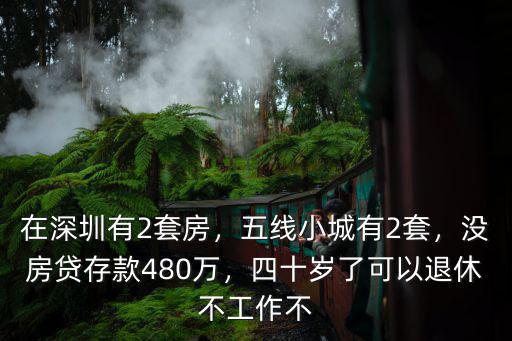 在深圳有2套房，五線(xiàn)小城有2套，沒(méi)房貸存款480萬(wàn)，四十歲了可以退休不工作不