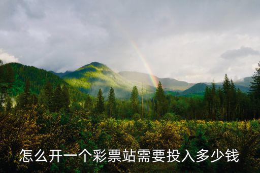 怎么開一個彩票站需要投入多少錢