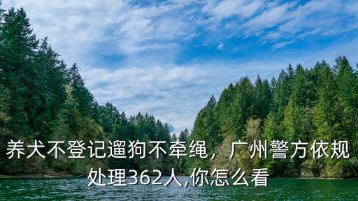 養犬不登記遛狗不牽繩，廣州警方依規處理362人,你怎么看