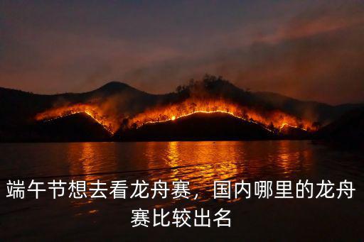 清遠清城區端午節哪里有賽龍舟,端午節想去看龍舟賽