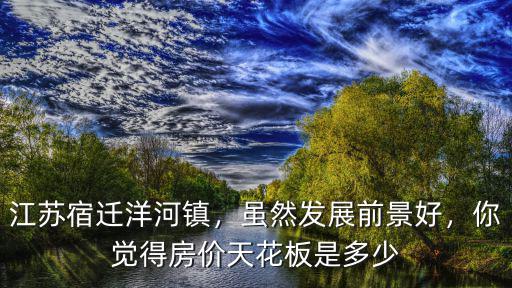 江蘇宿遷洋河鎮(zhèn)，雖然發(fā)展前景好，你覺得房價天花板是多少