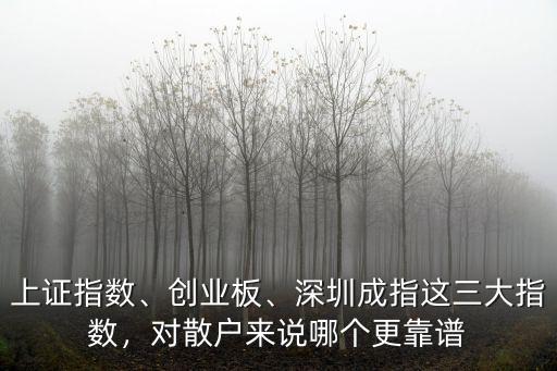 上證指數低于深圳成指怎么回事,深圳成指這三大指數