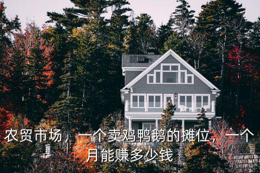 山東雞鴨分割廠一個月能掙多少錢,一個賣雞鴨鵝的攤位
