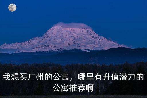 廣州哪里長租公寓好,我想買廣州的公寓