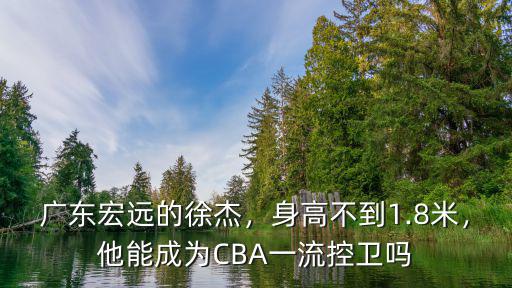 廣東宏遠的徐杰，身高不到1.8米，他能成為CBA一流控衛嗎