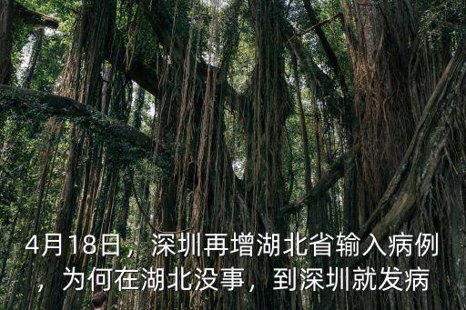 4月18日，深圳再增湖北省輸入病例，為何在湖北沒事，到深圳就發病