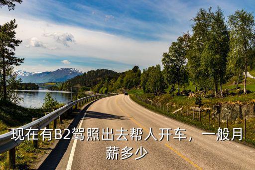 現在有B2駕照出去幫人開車，一般月薪多少