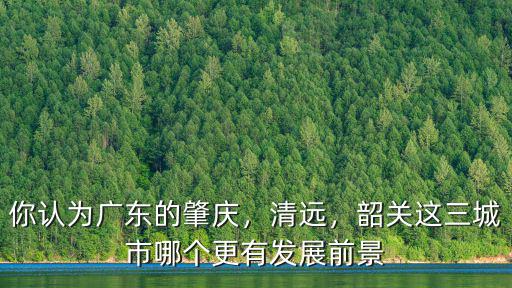你眼中的肇慶是怎么樣的地區(qū),你認為廣東的肇慶