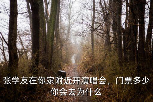張學友常州演唱會多少錢一張門票,張學友在你家附近開演唱會