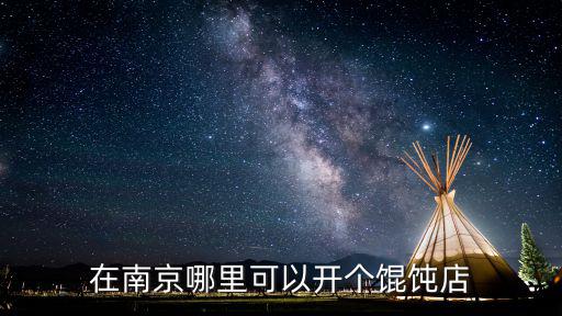 在南京哪里可以開個餛飩店