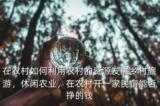 在農村如何利用農村的資源發展鄉村旅游，休閑農業，在農村開一家民宿能否掙的錢