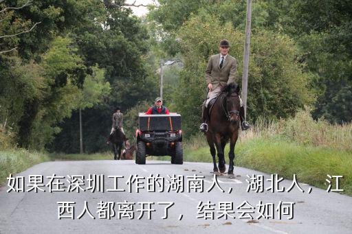 如果在深圳工作的湖南人，湖北人，江西人都離開了，結果會如何
