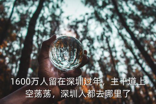 1600萬人留在深圳過年，主干道上空蕩蕩，深圳人都去哪里了