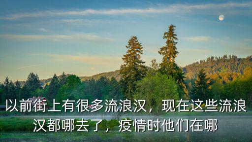 以前街上有很多流浪漢，現在這些流浪漢都哪去了，疫情時他們在哪