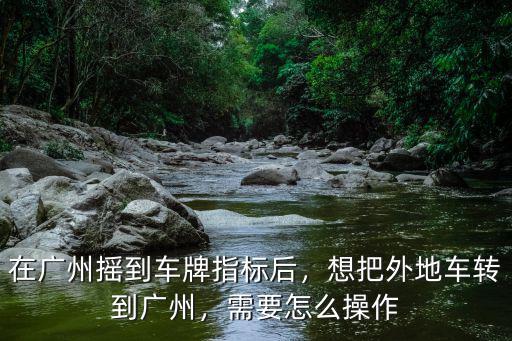 廣州車牌搖號外地戶口怎么申請,在廣州搖到車牌指標后