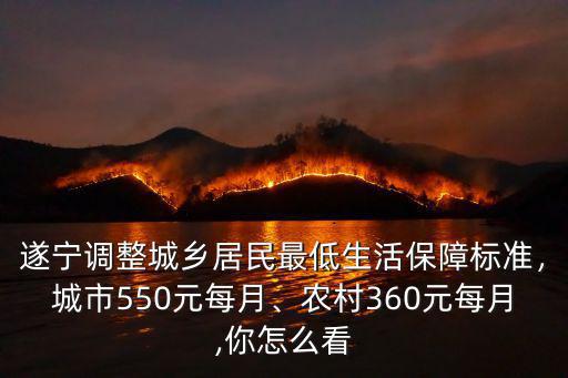 濟寧550元每月補貼多少,農(nóng)村360元每月