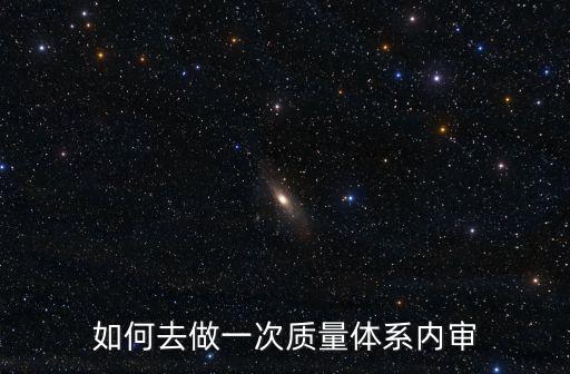如何去做一次質量體系內審