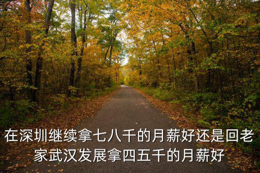 深圳七八千一個月怎么樣,七八千的工資在深圳怎么樣