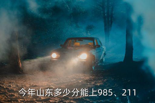 今年山東多少分能上985、211