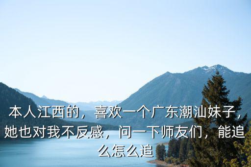 本人江西的，喜歡一個廣東潮汕妹子，她也對我不反感，問一下師友們，能追么怎么追