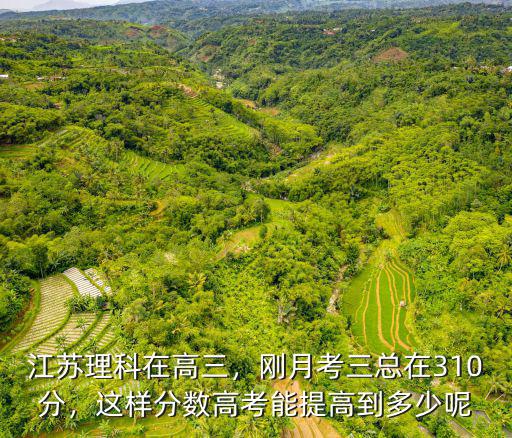 江蘇理科在高三，剛月考三總在310分，這樣分數高考能提高到多少呢