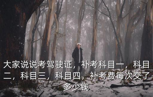梅州考駕照補考費一般多少錢,補考費每次交了多少錢