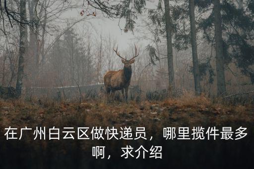 廣州白云區(qū)哪里裝卸工,在廣州白云區(qū)做快遞員