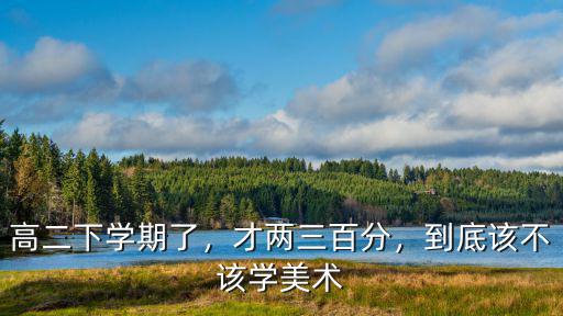 高二下學期了，才兩三百分，到底該不該學美術