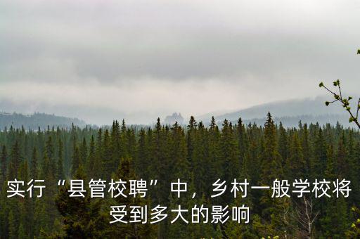 梅州市平遠(yuǎn)縣實(shí)行縣管校聘怎么樣,縣管校聘開(kāi)始實(shí)行