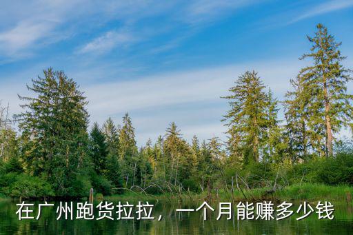 深圳貨拉拉司機工資多少,貨拉拉司機一個月能賺多少錢