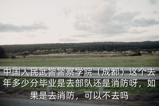 中國(guó)人民武警警察學(xué)院（成都）這個(gè)去年多少分畢業(yè)是去部隊(duì)還是消防呀，如果是去消防，可以不去嗎