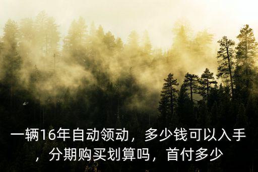 南京現(xiàn)代領(lǐng)動(dòng)首付需要多少錢,多少錢可以入手